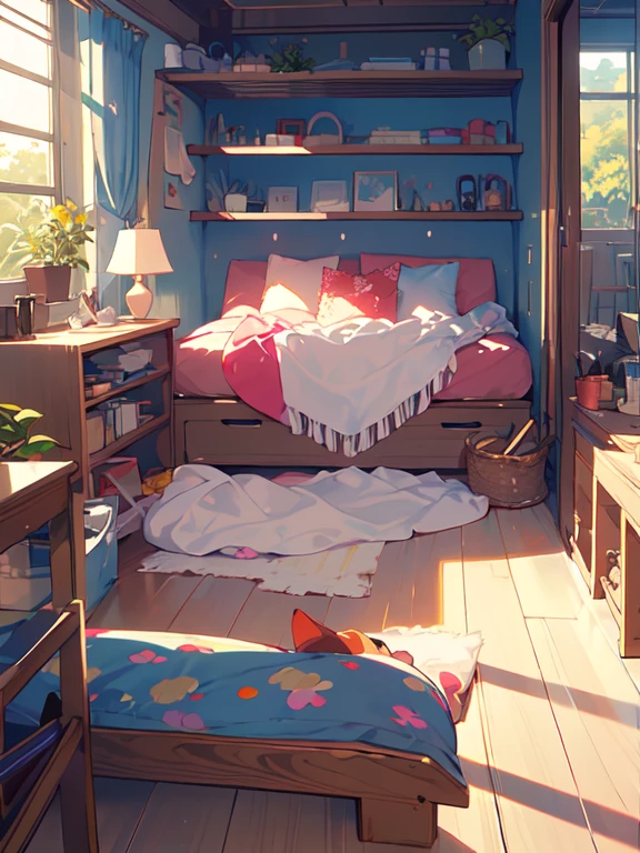 (masterpiece:1.2), best quality,PIXIV,cozy animation scenes,cozy anime,
sunny,