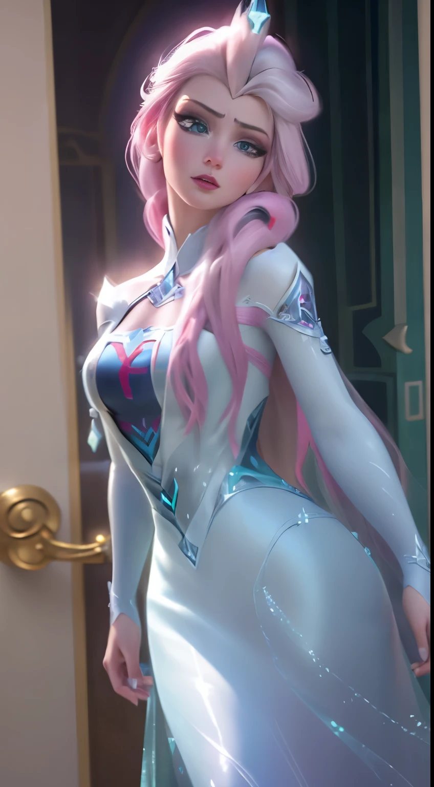 (optimus prime-Elsa Frozen Disney mezclando modelos .) (ultra FUSION of white and pink hair) Fondo de pantalla CG Unity 8k altamente detallado, Tiro de estilo, Complejo, alto detalle, dramatic, Highest quality film still image, Muy detallado, obra maestra, mejor calidad, character design, Elsa, elsa de frozen,optimus prime Fusion (( estilo oscuro)), estilo de renderizado realista y ultra detallado, Luz natural, sharp character design, (enfoque duro, 8K), (((textura natural de la piel))), texturas 8K, Soft cinematic lighting, sala de luz de adobe, cuarto oscuro, hdr, sofisticado, Elegant, rico detalle, Sharp focus appearance) )), tonos calmantes, frenzy of details, Detalle intrincado, Super detail, bajo contraste, soft film lighting, colores apagados, Exposure Mix, hdr, Desteñir, 35mm, F/1.4, YO ASI, F 16, 25 sec.