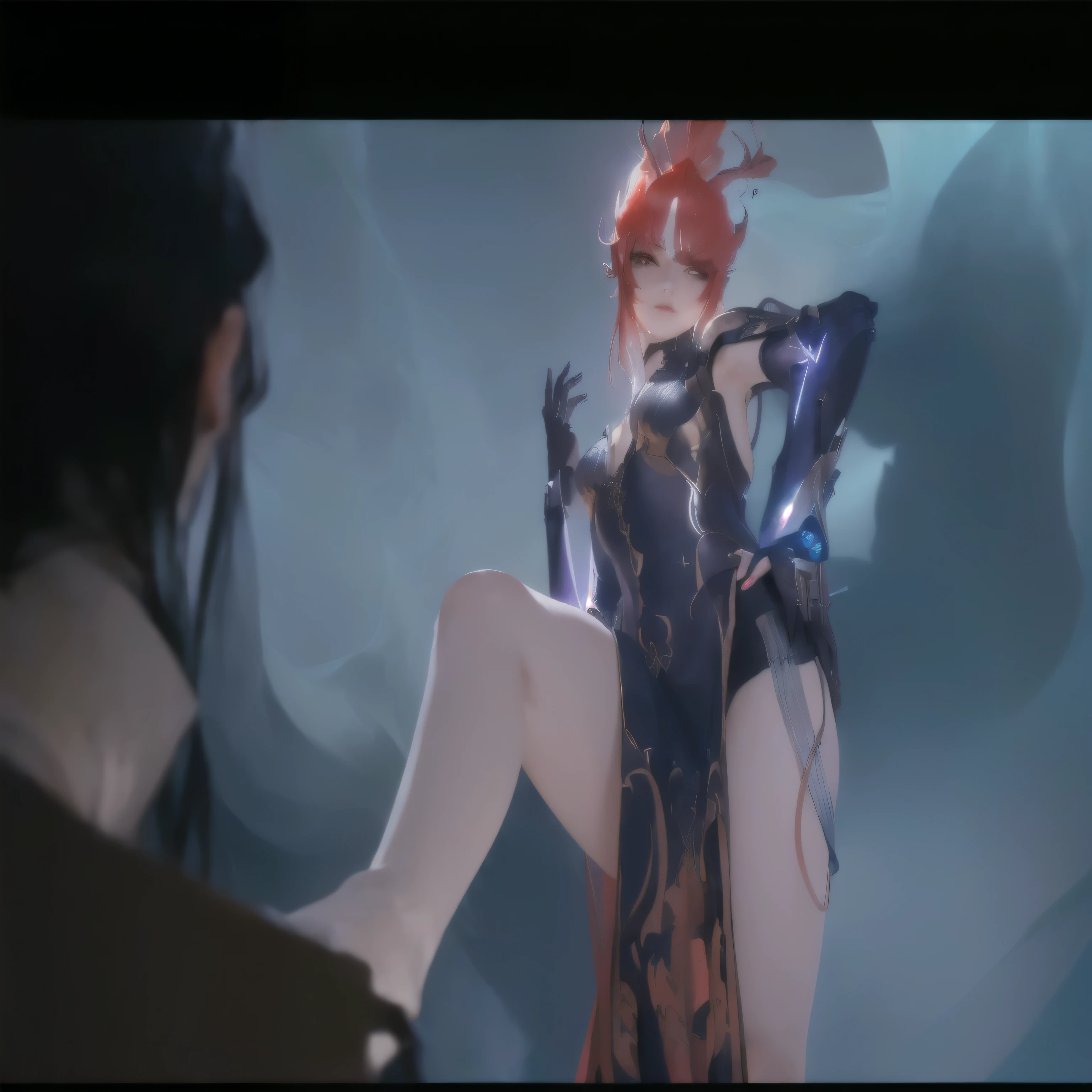 masterpiece, best quality, (extremely detailed CG unity 8k wallpaper), (best quality), (best illustration), (best shadow), absurdres, realistic lighting, (Abyss), beautiful detailed glow, art by PeterMohrBacher,