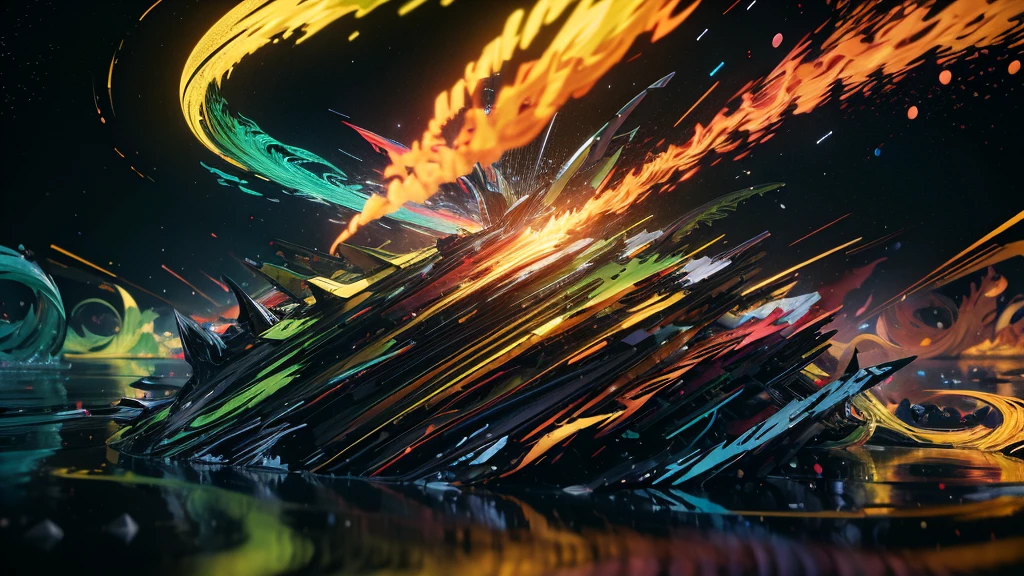 multicolored dynamic abstract liquid flow particles turbulence,Cinema 4D, fully dynamic motion design, X-Particles, Dynamics FX, bend and shatter reality for amazing visual effects production, diagonal composition, dynamic composition, sharp focus, intricate detailed, cinematic, realistic, uhd, hdr, 8k,