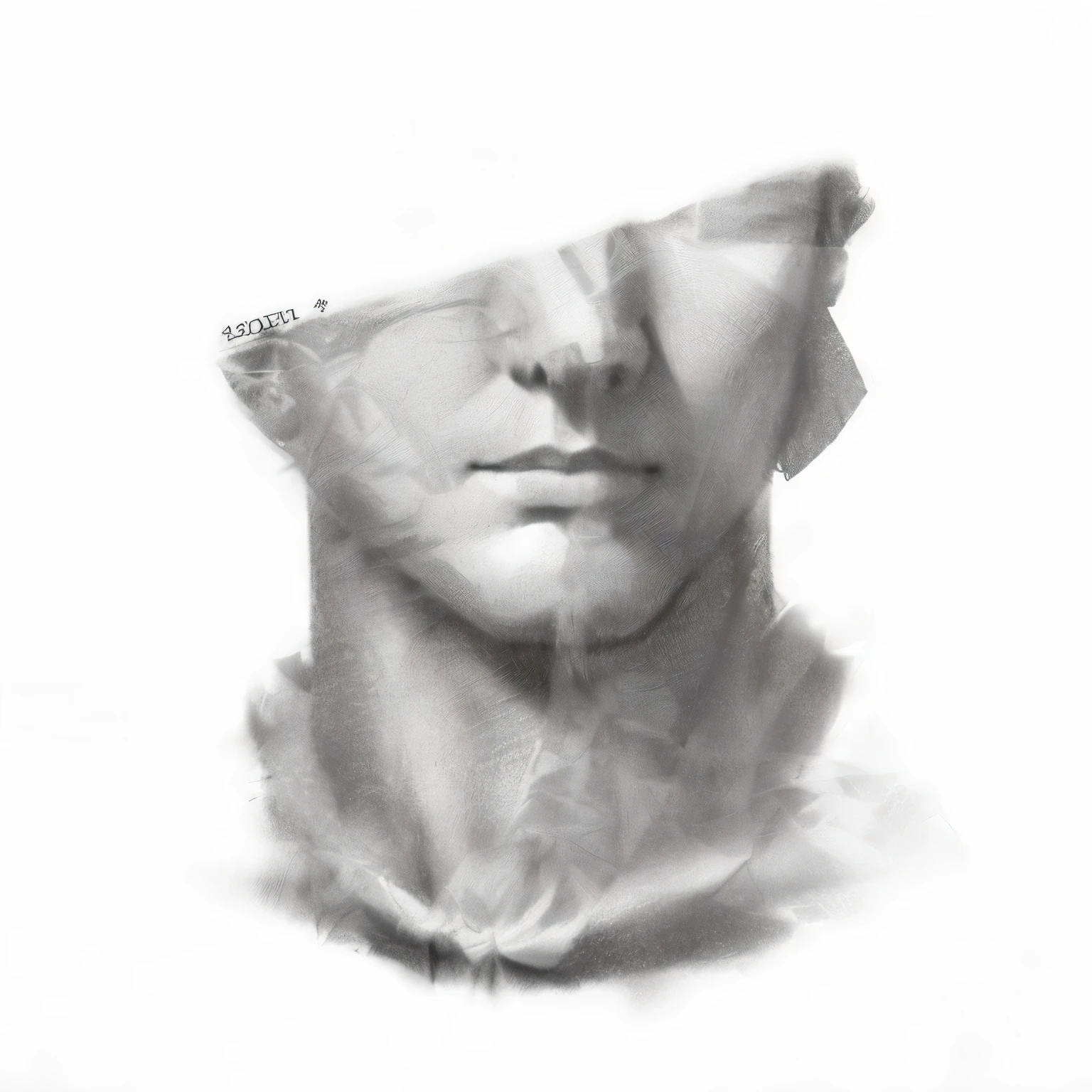 a drawing of a bust with a sheet covering it's face, shading study, drawing study, fine art sketch, bust portrait, bust, face study, master study, portrait facial head, bust with a beautiful neck, shaded face, pointed face, male face and bust, art sketch, digital pencil painting, torso and head, smooth drawing, head and torso