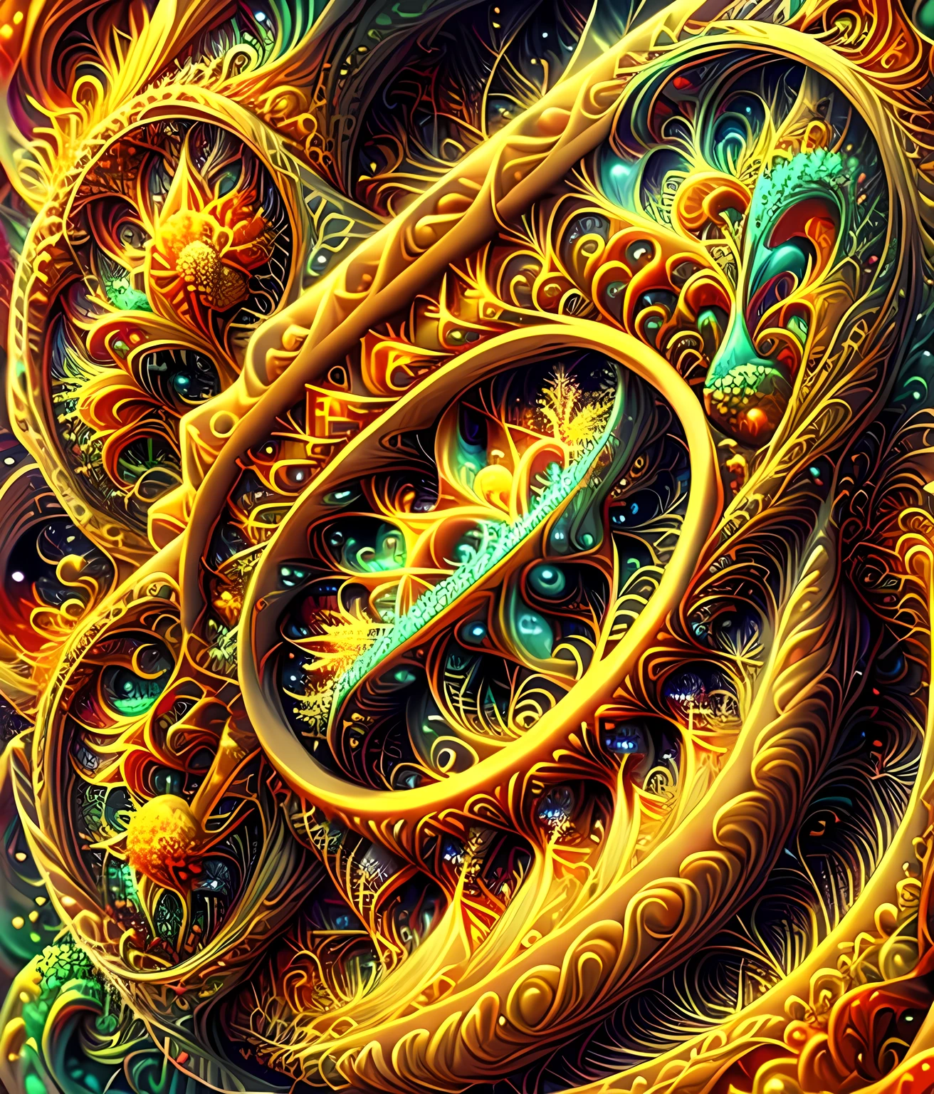 A fractal abstract in the style of t3xtn