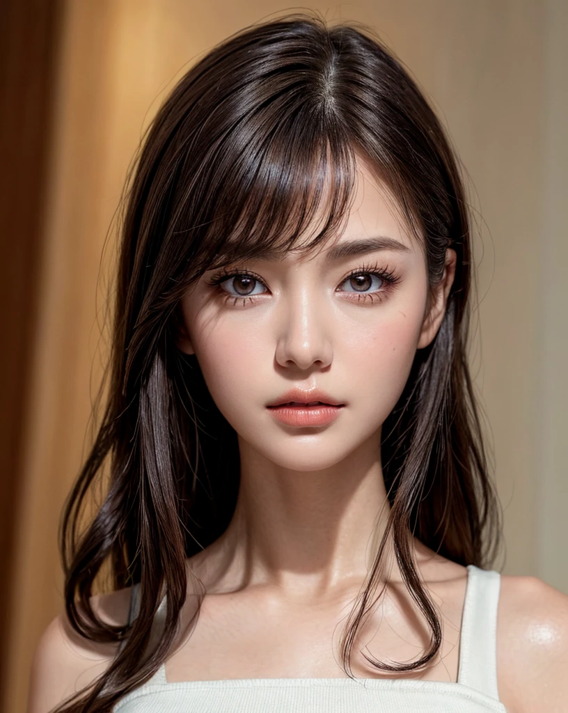 (Best quality, 4k, Masterpiece :1.4), pretty woman, 1girl, sexy :1.1, bangs dark brown hair: 1.1, (office uniform), ultra-detailed face, detailed lips, detailed eyes, double eyelid, in the dark, deep shadow, low key, cold light, (Best quality, 4k, Masterpiece :1.4), pretty woman, 1girl, sexy :1.1, dark brown hair: 1.1, white tank tops, ultra-detailed face, detailed lips, detailed eyes, double eyelid, in the dark, deep shadow, low key, cold light, (fantasy library background),