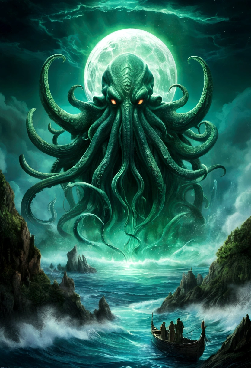 "The Great Cthulhu(Great Cthulhu)”,Sleeping God,Lord of R'lyeh,One of the symbols of the presence of "water"。It sleeps in the underwater city of R'lyeh in the South Pacific.,But affected by the cosmic phase or other external factors,Sometimes the city of R'lyeh will be unsealed and appear on the sea。Cthulhu occasionally uses telepathy to contact unspecified humans at a distance.,Those humans who came into contact with Cthulhu,Generally speaking, it is quite sensitive,Many people go crazy because of contact。However, sometimes,Some artists have become famous for getting this crazy inspiration