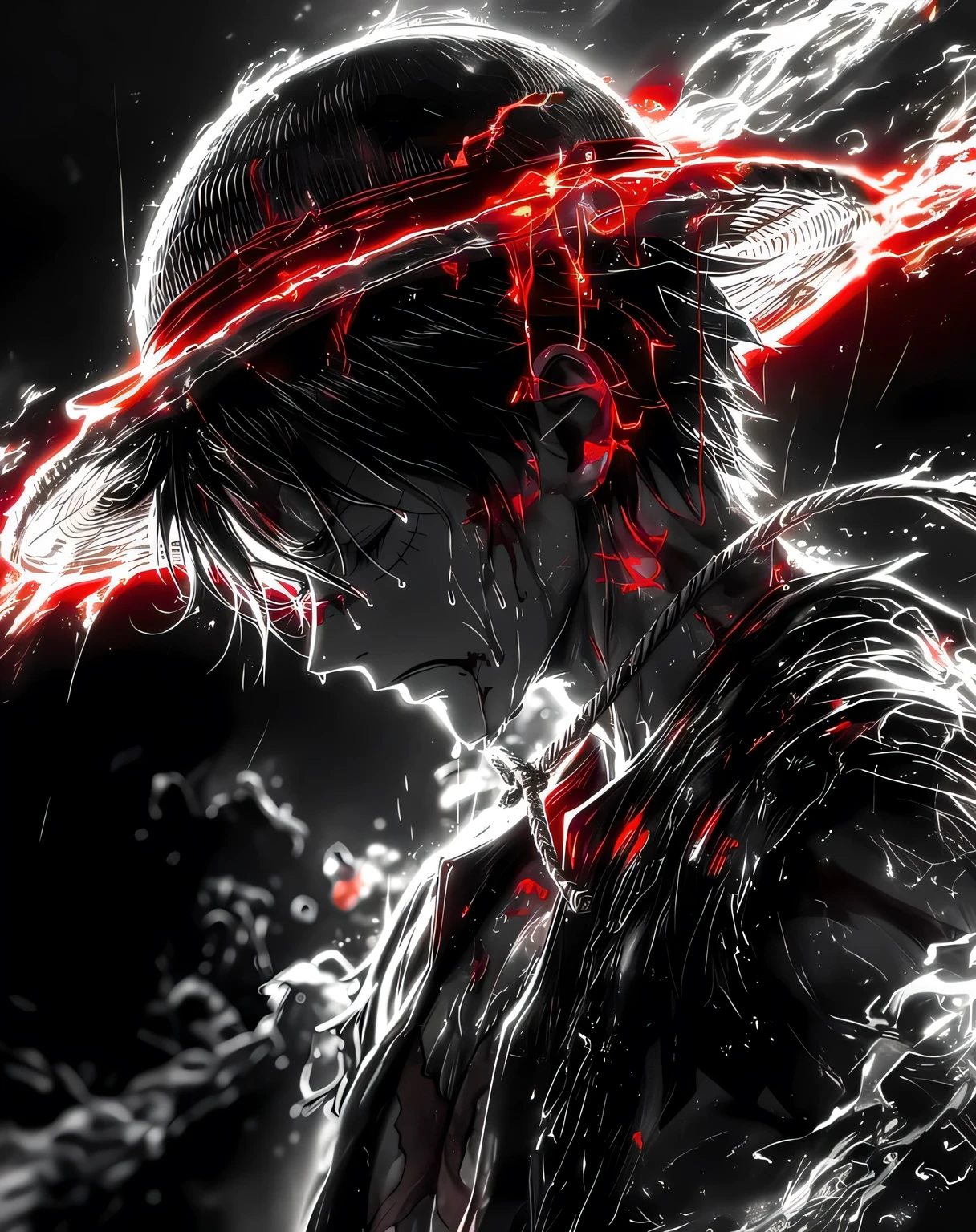 anime, black and white, red, lightning, guy, guy, guy, guy, guy, guy, guy, guy, guy, guy, guy,, 4k anime wallpaper, badass anime 8 k, anime wallpaper 4k, anime wallpaper 4 k, 4 k manga wallpaper, anime art wallpaper 4k, anime art wallpaper 4 k, anime style 4 k