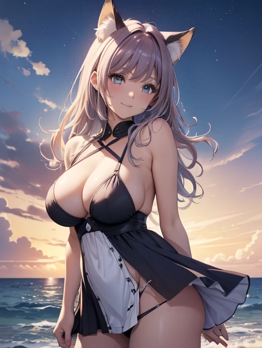 1woman20歳、
for example:
Rule of thirds composition,
Beautiful sparkle,
Romanticism,
delicate design、The most beautiful々color, particle,kind, magic lights美しい24歳、Fox Ears、Like Fujiko Mine、Beautiful Eyes、smile、atmosphere、Ocean、Dance vigorously、(( Cowboy Shot,))、Silver Hair、Sweat、、Big Breasts、art、Ultra-high resolution、highest quality、masterpiece、kind, magic lights(((Angle from directly below))), Beautiful details, 16k, Absurd, masterpiece, Very detailed, beautiful girl, ((細部までこだわった光沢のある女性らしい光沢のあるパッド入りのオレンジcolorのパンティーの裏側:1.5)), One girl crouching, (((Panty Force))), From behind, オレンジcolorのメッシュの毛先を持つ灰colorの髪、Panty shot、Accentuate your butt、dress.naked.(Huge breasts:1.6).(Show off your breasts:1.5).