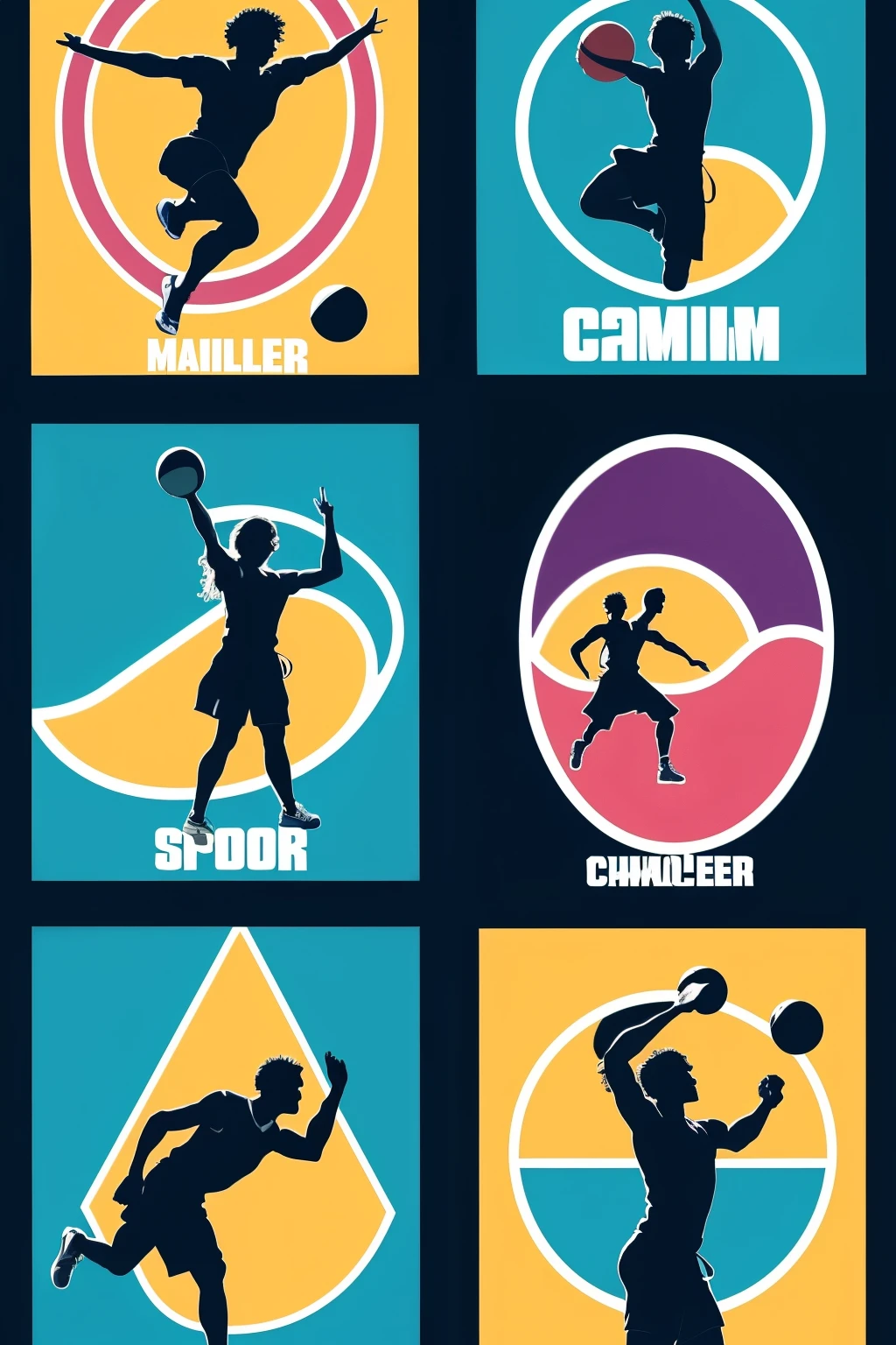 create a logo for a family sporting event called Sports Day develop a logo for a sports event with charles miller highlighted base the athlete's silhouette on charles miller the precursor of football in Brazil add elements that refer to various sports maintain the design friendly and inviting suitable for a family event use vibrant, energetic colors to convey enthusiasm and fun include icons representing a variety of sports such as football basketball swimming running etc make sure each sport is clearly recognizable in its representation add the name of the sporting event in a dynamic and legible font use a typography that complements the sporting and family theme" 6 interactive feedback show me a preview of the logo so I can suggest adjustments if you need more details or changes please let me know let me know