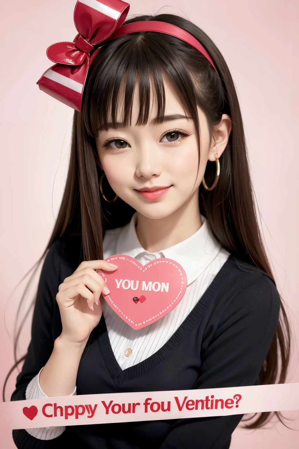 create a cute valentine's day cover with the title valentine, casal branco hetero, homem forte, mulher peito medio, homem peitudo e forte mesmo, num parque aquatico, ambos com cabelo castanho