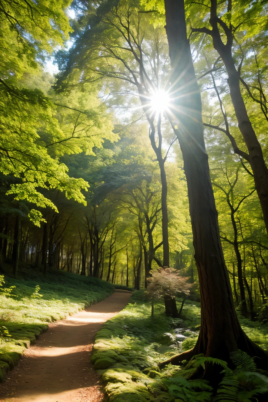 El bosque donde is the garden of the four evolutionary theories es un lugar misterioso y encantado, where the trees seem to whisper ancient secrets and the sun&#39;s rays dance through the leaves like flashes of magic. Sus confines se extienden hasta donde alcanza la vista, creating a green blanket that blends with the horizon in a symphony of emerald and emerald tones.

The trees, altos y majestuosos, se alzan como guardianes centenarios, sus ramas entrelazadas formando un dosel que filtra la luz del sol y crea un juego de sombras y luces en el suelo del bosque. Emerald green mosses and vibrantly colored lichens adorn the tree barks, adding a touch of color to the landscape.

The forest floor is covered in a carpet of fallen leaves, crunchy underfoot and dotted here and there with wildflowers of all the colors of the rainbow. Streams wind through the trees, su agua cristalina reflejando el cielo azul y las nubes blancas que flotan perezosamente sobre el bosque.

La fauna del bosque es tan variada como fascinante. From small insects that flutter among the flowers to imposing deer that walk gracefully between the trees, cada criatura encuentra su lugar en este santuario de la naturaleza. The singing of birds echoes in the air, while the hum of insects and the crunch of branches under the animals&#39; paws create a natural symphony that surrounds the forest in an aura of tranquility and mystery.

In the heart of the forest, oculto a los ojos curiosos, is the garden of the four evolutionary theories. Un lugar sagrado donde la ciencia y la naturaleza se entrelazan en una danza eterna, recordando a todos los que lo visitan la maravilla y el misterio de la vida en todas sus formas.