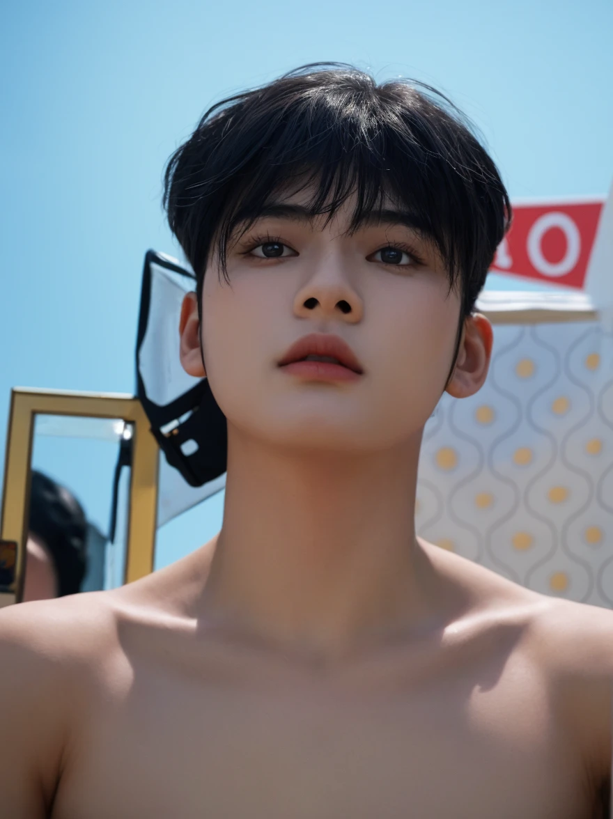masterpiece, ultra quality, high resolution, 8k, intricate: 1.2), (detailed face:1.2), handsome, Young Korean man ,white skin, double eyelids , detailed skin, 1boy, ((realistic)), abs, good lighting quality, muscle veins, ((pale skin)),(8K, RAW photo, Highest quality),Realistic,frontage,Intricate details,opened mouth,Extremely detailed eyes and eyelasheuscular male,Manly,Exposing the pectoral muscleposing abs,white thong panties,,Soft lighting,Cinematic lighting,Portrait,Close-up,Lovingly,((good light quality)), 1boy, ahg, rolling eyes, mouth open and tongue out ,cowboy shot,, , saliva, solo, sweat, (drooling),((salivating))