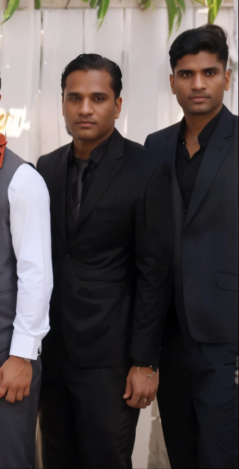 three men in suits and ties posing for a picture, taken in the early 2020s, profile photo, profile pic, profile image, photo taken in 2 0 2 0, taken in the late 2010s, profile picture, without background, looks different, 45 years old men, jayison devadas, solid background