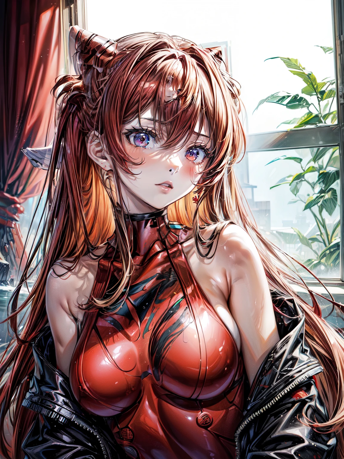 (((Soryu Asuka Langley))), spicy , hot, sexy, Serene gaze,Obscene underwear appearance, best image quality, high quality, high detail, 超A high resolution, 8K resolution, Depth of the bounds written, Cinematography, intricate details, random pose,elaborate, methodical, grow, maximum details, extreme beauty