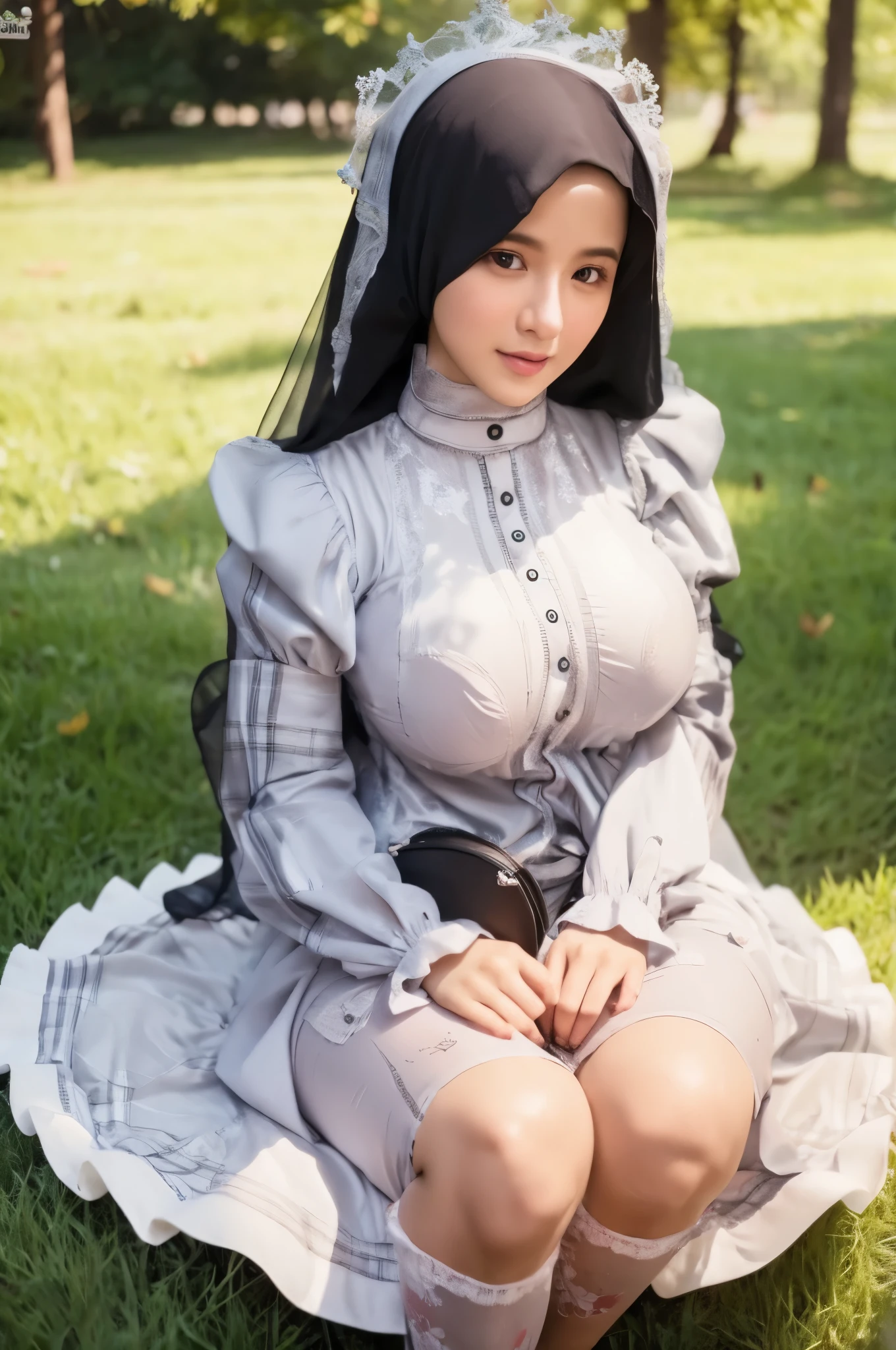 Hijab big breast realistic