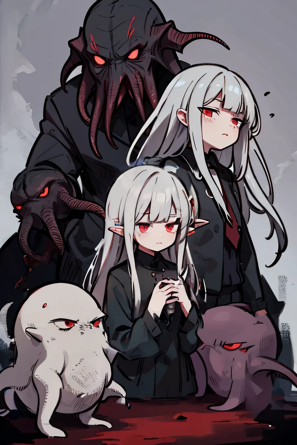 Gray Hair Red Eye neutral Cthulhu Mythos