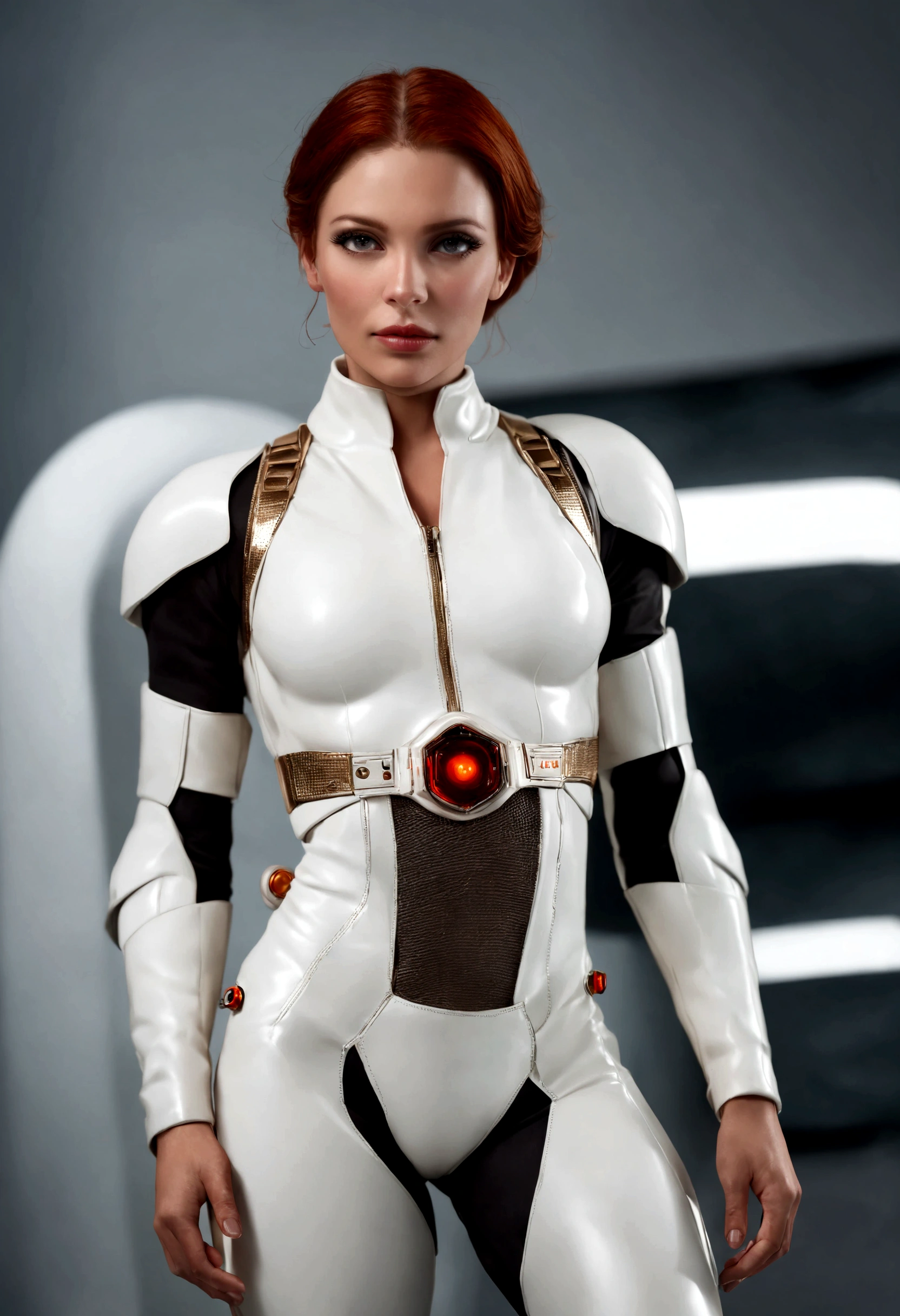 (((Buck Rogers 1979 series ‧ Science fiction))), Personagem Buck Rogers, White clothing with space character, Vogue Italy, Futuristic, Editorial de Moda, shot on Hasselblad H4D 200MS Digital Camera, (((ultra realistic))), (((super detalhado))), foto natural, filmed on a professional camera, Corte nos EUA, HDR, 8k