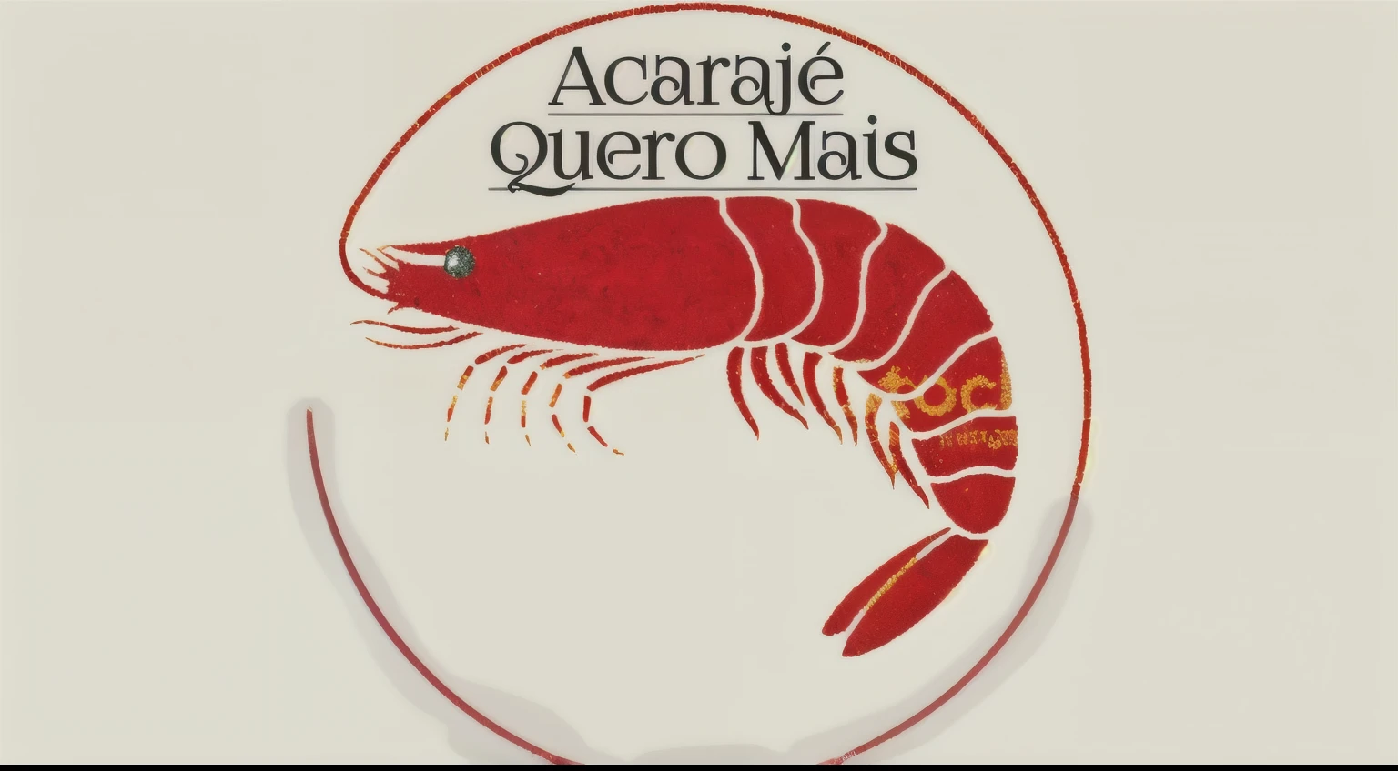 a close-up of a shrimp on a white background with a red circle, Acura, preciso boroque, preciso imagem, preciso, Nazareth (portugal), vestir roupas, logo, logo, by Felix Arauz, Crustacean, imagem, by Enrique Grau, logo art, imagem de avatarm, by Júlio González