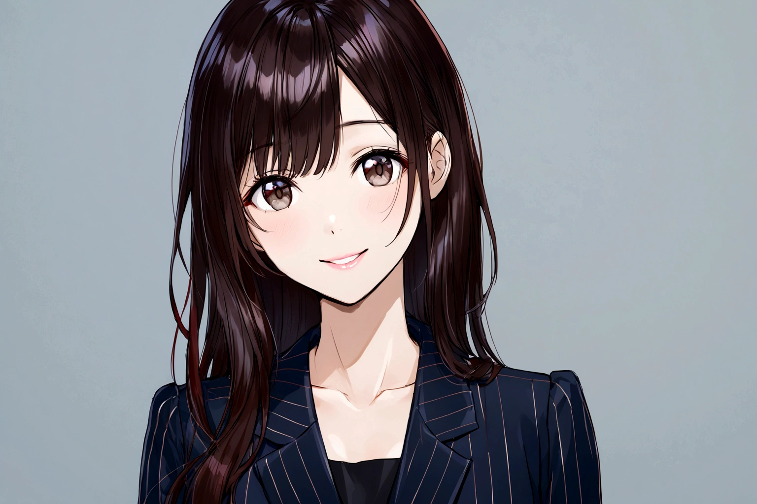 With a dreamy look