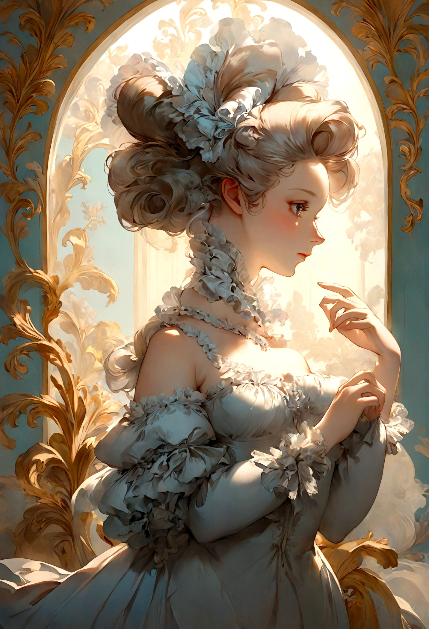 Utrine art decorated with delicate and clean lines. Whale. This stunning work of art exudes elegance and sophistication. The precise lines and intricate details truly demonstrate the high quality craftsmanship of this painting and create a captivating visual experience.