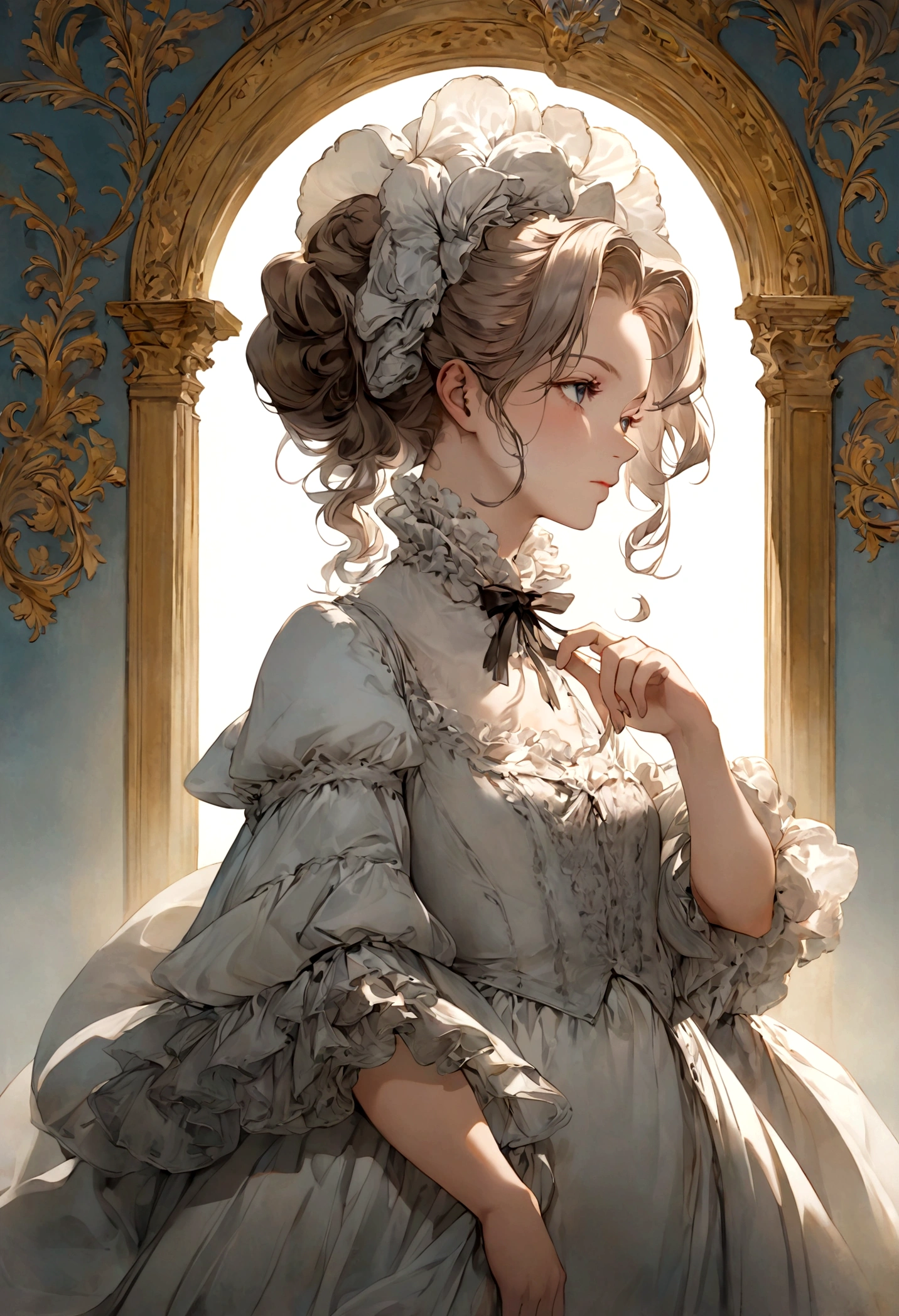 a woman, Contrapposto, (rococo),