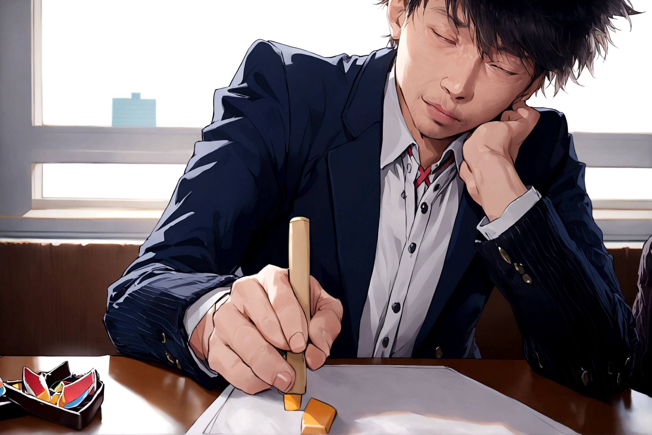To look more handsome and more dedicated to work