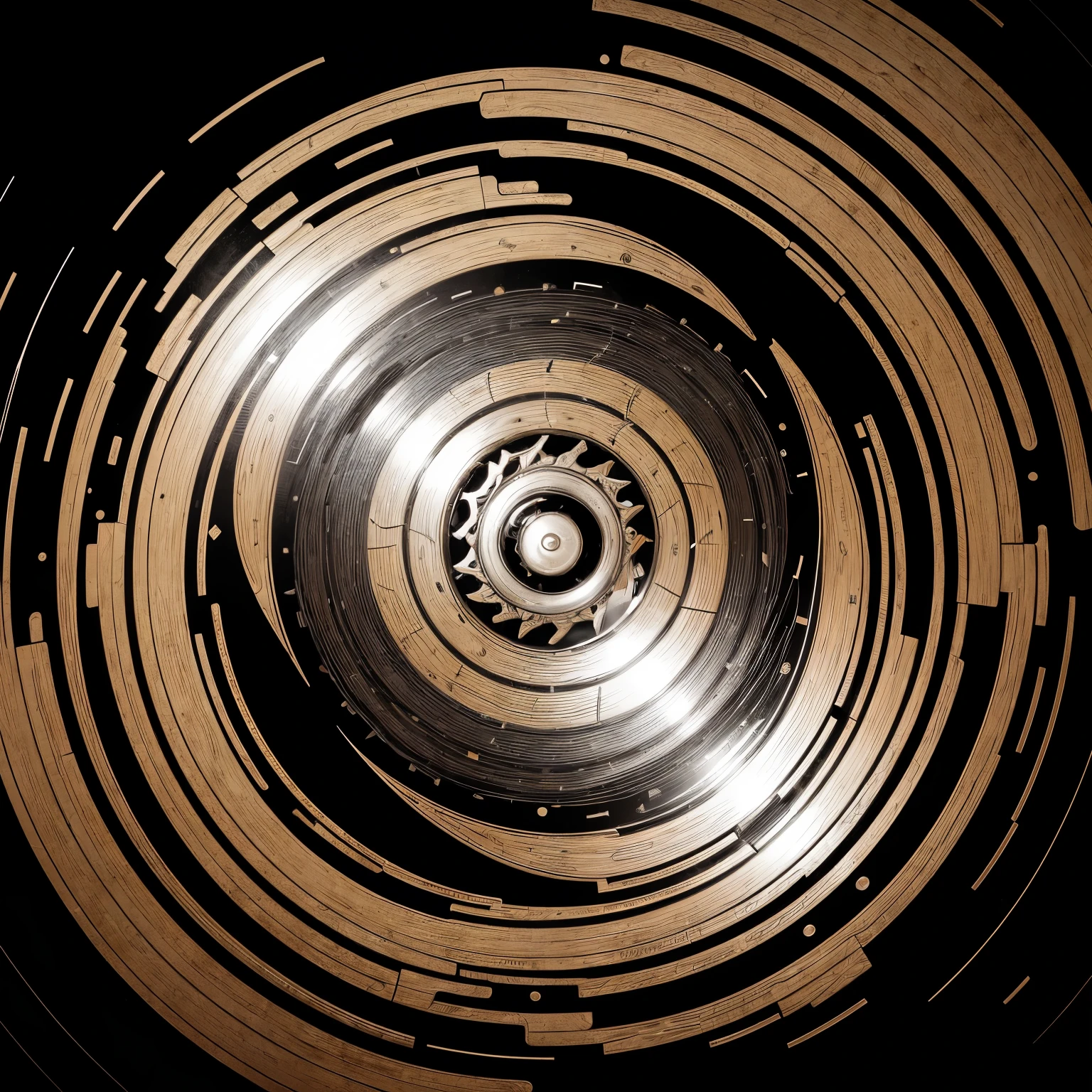 ((melhor qualidade)), (detalhado), (rinnegan), (Naruto), (branco), (dourado), 1 character with an eye with a complex pattern that incorporates elements of a clock, lines of gravitational force, spirals representing spatial distortions and an empty core.