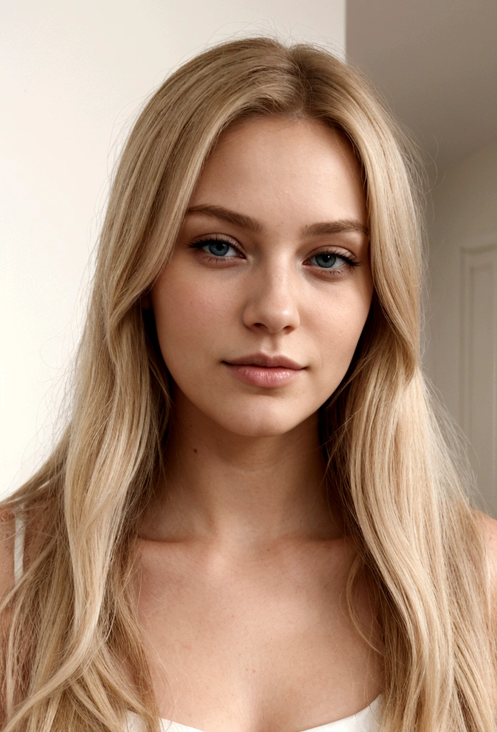 femme blonde de 24 ans cheveux long
