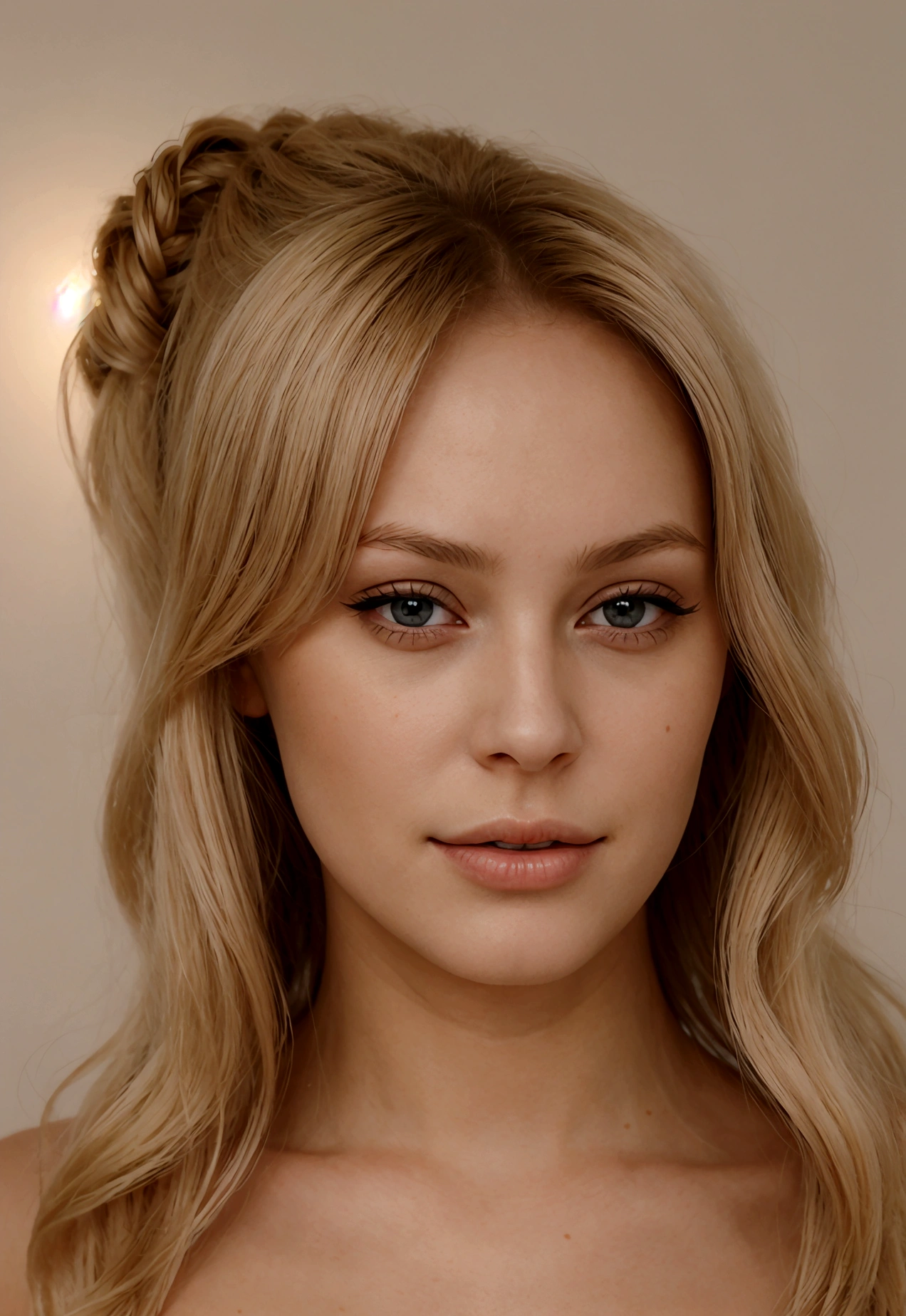 femme blonde de 24 ans cheveux long