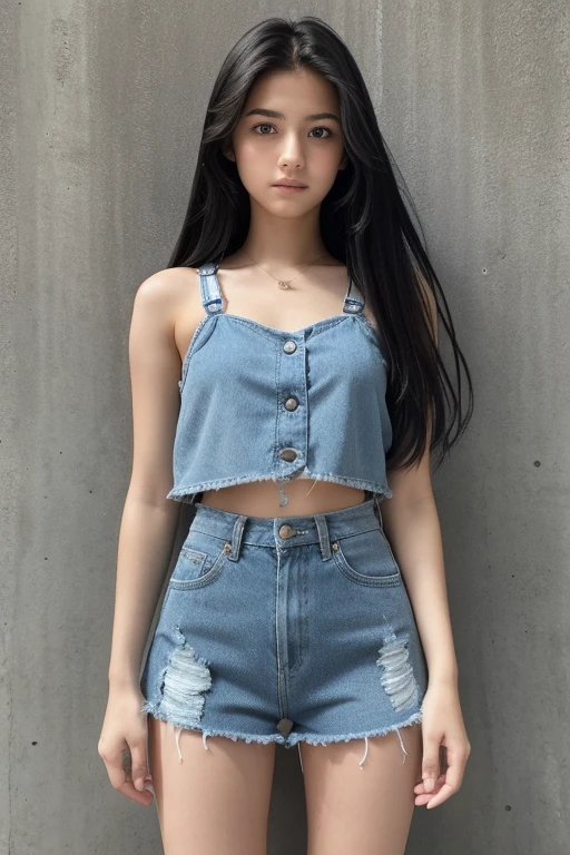 Teenage women in a blue shari