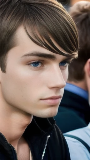 a group of young Dutchmen people, focus on the face