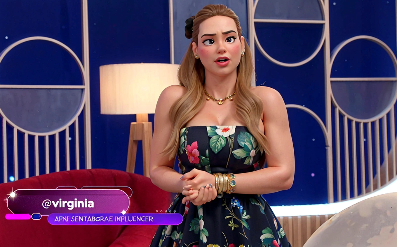 Uma mulher estilo disney pixar, alta qualidade, melhor qualidade