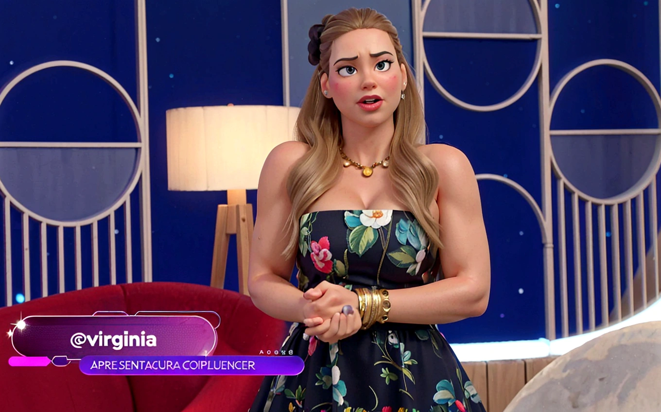 Uma mulher estilo disney pixar, alta qualidade, melhor qualidade