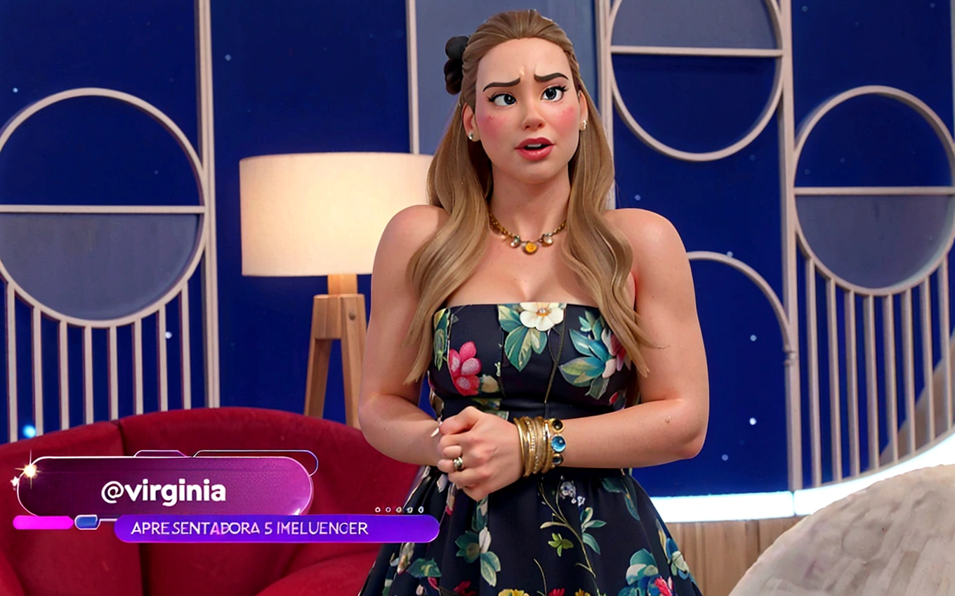 Uma mulher estilo disney pixar, alta qualidade, melhor qualidade