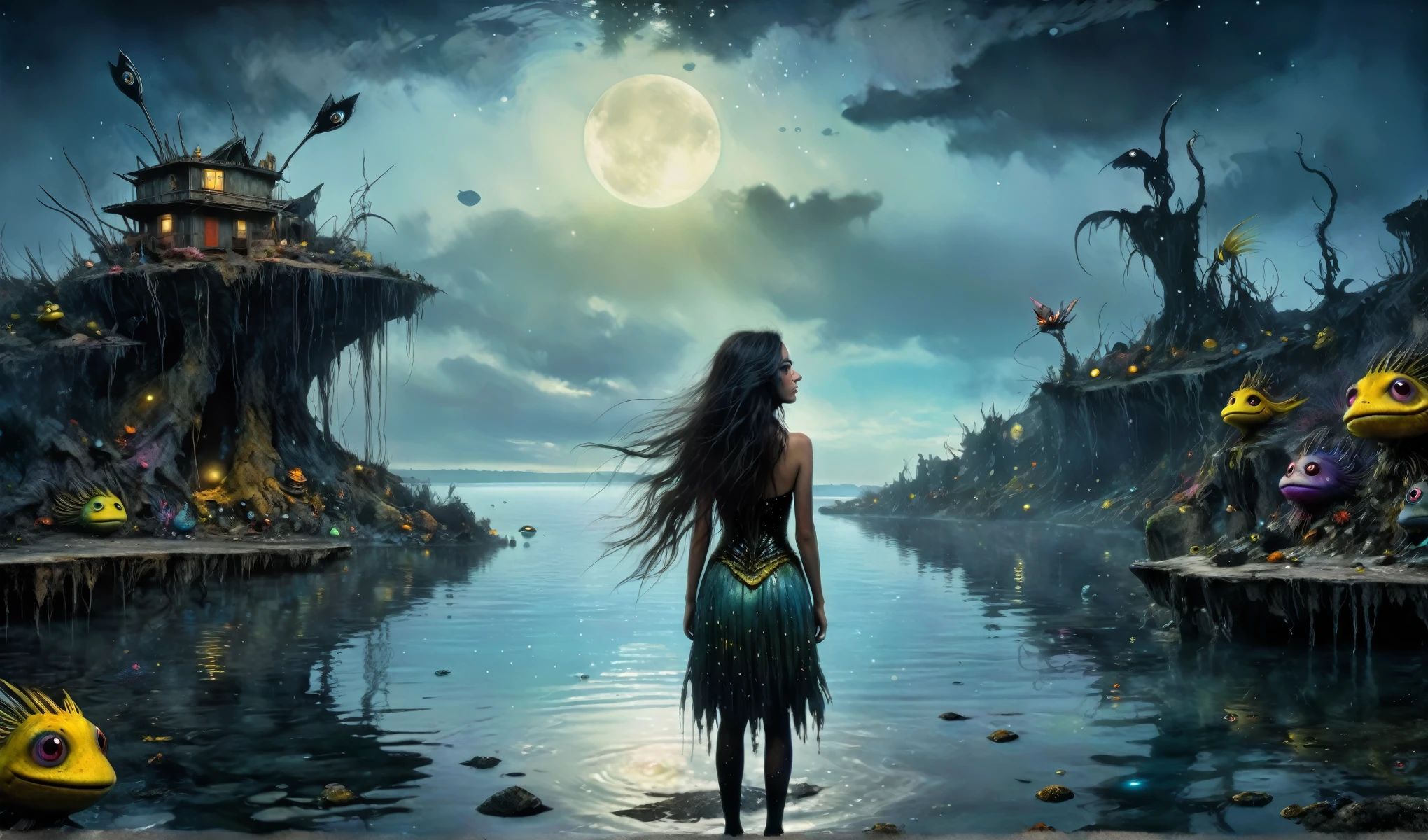 Chalcopyrite Mermaid,moana,golden black make up,longhair,folk dress,freckles,pretty face,eyebrow up,full body shot,ominous landscape,glate gray atmosphere,Simon Stalenhag,Nicola Samori,Wangechi Mutu,prime colors,Lisa Frank, ,urban,extremely detailed, [night landscape],masterpiece,intricate details,faded,eyes extremely detailed, high detailed eyes,16k resolution,RAW, Nikon Z9,city on background,chinesse,pixie,sea,RAW,Retina,full body length,Obsidian Chalsedoon Nightcrawler,ominous landscape, niobium Obsidian atmosphere,dangerous atmosphere,intricate details,realistic humid skin,extremely intricate details,Epic Realistic, cinematic style,film grain,dramatic light,anatomically correct,faded,eyes extremely detailed, high detailed eyes,UHD,Retina,HDR,CinematicTechnicolor,natural skin textures, hyper realism, hyper detailed,High contrast,Realism,Ultra Detailed,irina yermolova,close full body shot, masterpiece,faded,8k resolution,RAW, Nikon Z9,MIk Kil Cenote of Yucatan of Mexico,belly,pixar movie still, pixar movie screenshot, frame from pixar movie, animated movie still, still from the pixar movie, still from a pixar movie, disney pixar movie still, pixar movie scene, still from pixar movie, still from a 2001 pixar movie, pixar render, animated film still,HBO
