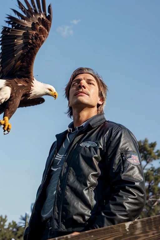 a man with the appearance of an eagle
