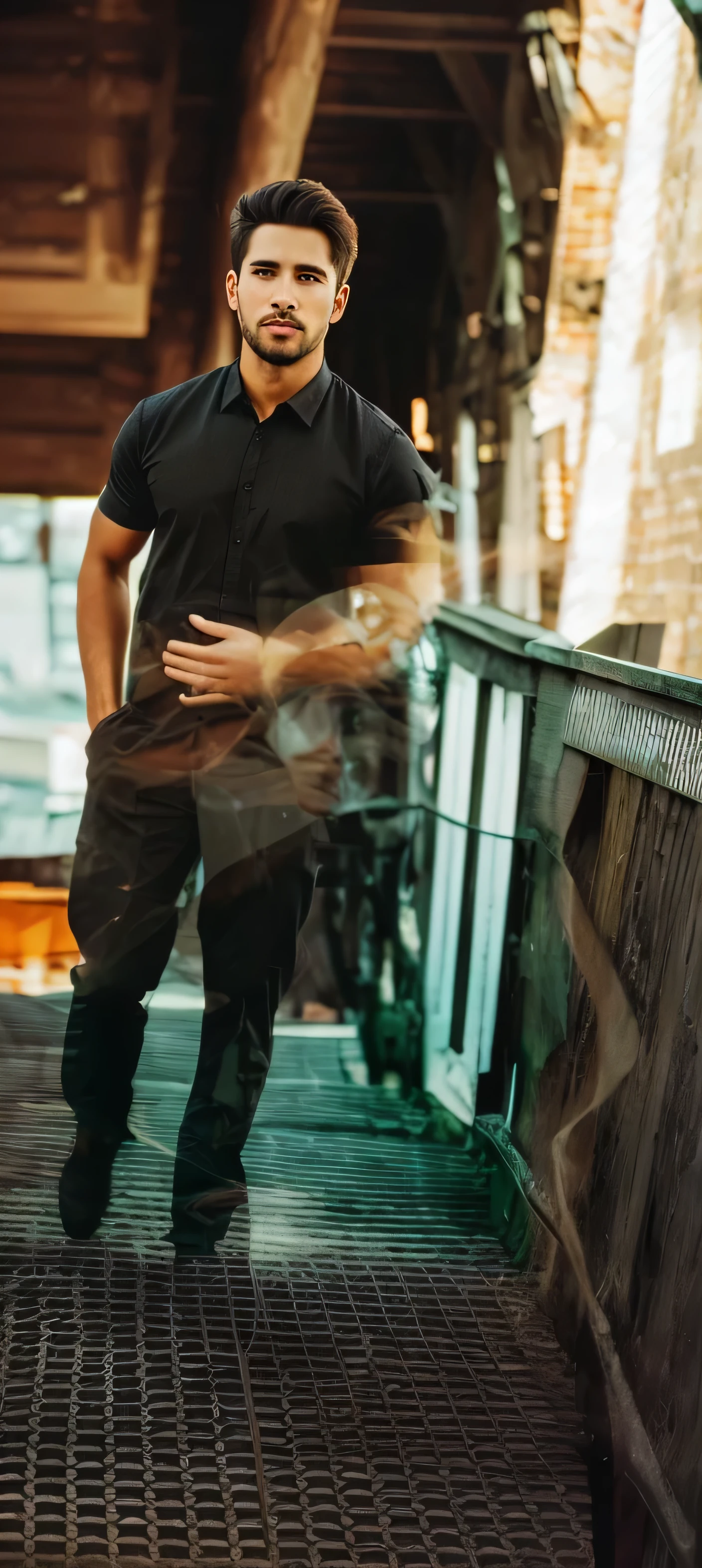 change background . high quality. handsome realistic picture beautiful background picture like pro editor