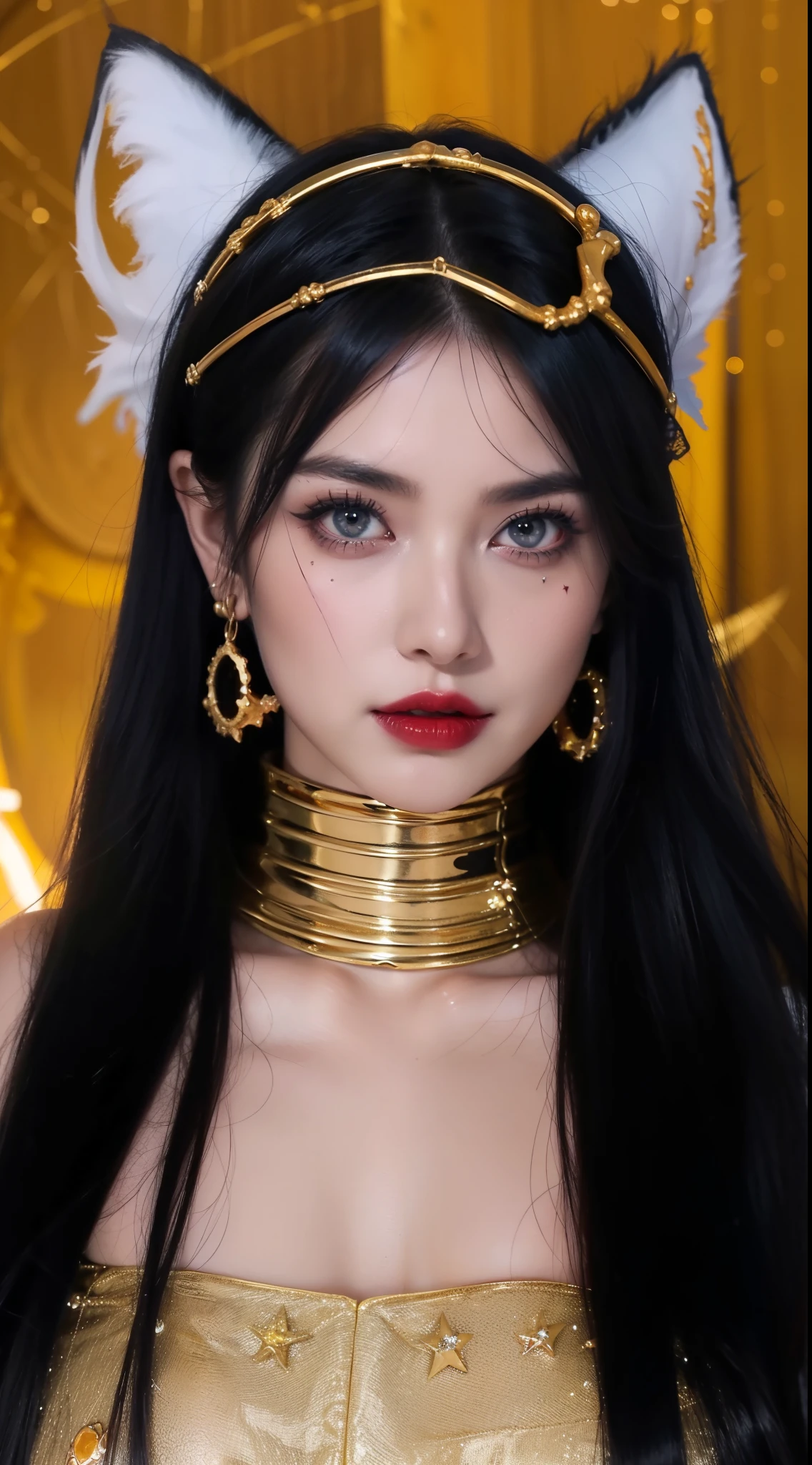 Detailed image quality,Witch Pandora,wing, Succubus Theme,堕落Angel,Excellent,scary,Secret Terror,Tentacles,With eyes,Uncanny Valley Effect,Beast Blood Moon,skeleton,vampire,Hellfire,Dark Queen,Angel,magician magic witch,16岁Angel,Eyes are blue(Pupils as deep as the starry sky),Gorgeous tattoo designs all over the body,Surreal photos(8K picture quality,Rich in details),Dark eyeshadow,Sexy thick lips(Red lipstick),Tattoo designs on body,Dark Queen,Wearing luxurious gold jewelry,