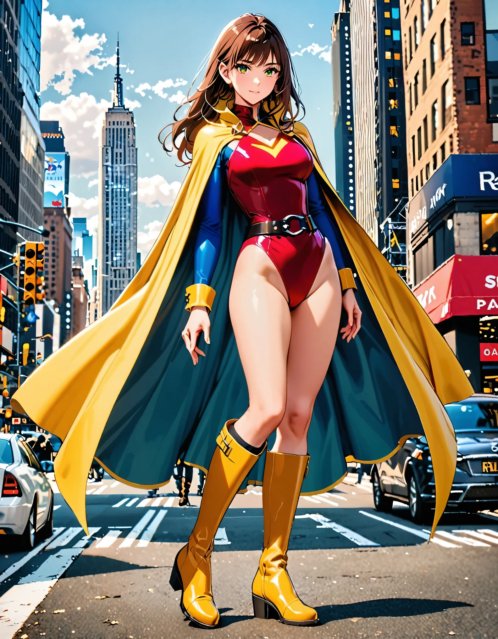 light blue cape