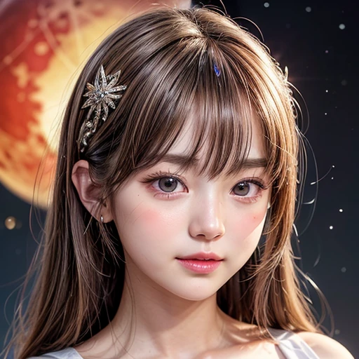 NSFW, 8k, High-level, absurd, masterpiece, best quality, primitive, very detailed CG, very detailed wallpaper, perfect lighting, Extremely detailed (((The personification of "Red moon"))), MysticSight, Tyndall effect, Tyndall scattering, (Studio gray background with (many Dazzling RainbowColor particles BokeH)), (RoundlyButts, ThighGap), (Exposed:0.3), (Assfocus with looking ahead), BREAK (((NOGIZAKA face variations))) Extremely Detailed very KAWAII face variations, perfect anatomy, Childish, captivating gaze, elaborate detailed Eyes with (sparkling highlights:1.28), long eyelashes、Glossy RED Lips with beautiful details, Coquettish tongue, Rosy cheeks, Radiant PearlSkin with clear transparency . { (Dynamic LifeLike expressions:1.4) | :d) }, (large eyes:-1) .