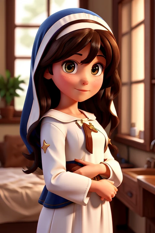 Mary mother of Jesus brunette