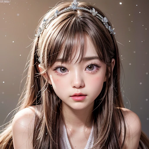 NSFW, 8k, High-level, absurd, masterpiece, best quality, primitive, very detailed CG, very detailed wallpaper, perfect lighting, Extremely detailed (((The personification of "Mars"))), MysticSight, Tyndall effect, Tyndall scattering, (Studio gray background with (many Dazzling RainbowColor particles BokeH)), (RoundlyButts, ThighGap), (Exposed:0.3), (Assfocus with looking ahead), BREAK (((NOGIZAKA face variations))) Extremely Detailed very KAWAII face variations, perfect anatomy, Childish, captivating gaze, elaborate detailed Eyes with (sparkling highlights:1.28), long eyelashes、Glossy RED Lips with beautiful details, Coquettish tongue, Rosy cheeks, Radiant PearlSkin with clear transparency . { (Dynamic LifeLike expressions:1.4) | :d) }, (large eyes:-1) .