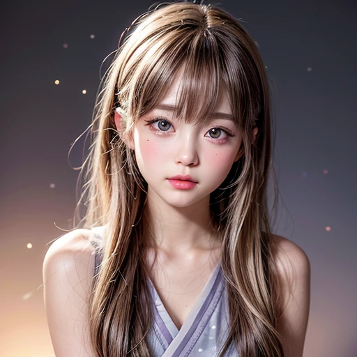 NSFW, 8k, High-level, absurd, masterpiece, best quality, primitive, very detailed CG, very detailed wallpaper, perfect lighting, Extremely detailed (((The personification of "free"))), MysticSight, Tyndall effect, Tyndall scattering, (Studio gray background with (many Dazzling RainbowColor particles BokeH)), (RoundlyButts, ThighGap), (Exposed:0.4), (Assfocus with looking ahead), BREAK (((NOGIZAKA face variations))) Extremely Detailed very KAWAII face variations, perfect anatomy, Childish, captivating gaze, elaborate detailed Eyes with (sparkling highlights:1.28), long eyelashes、Glossy RED Lips with beautiful details, Coquettish tongue, Rosy cheeks, Radiant PearlSkin with clear transparency . { (Dynamic LifeLike expressions:1.4) | :d) }, (large eyes:-1) .