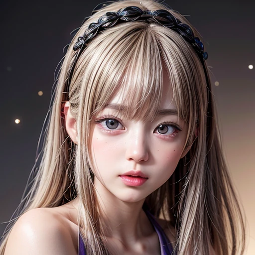 NSFW, 8k, High-level, absurd, masterpiece, best quality, primitive, very detailed CG, very detailed wallpaper, perfect lighting, Extremely detailed (((The personification of "Freedom"))), MysticSight, Tyndall effect, Tyndall scattering, (Studio gray background with (many Dazzling RainbowColor particles BokeH)), (RoundlyButts, ThighGap), (Exposed:0.4), (Assfocus with looking ahead), BREAK (((NOGIZAKA face variations)))  Extremely Detailed very KAWAII face variations, perfect anatomy, Childish, captivating gaze, elaborate detailed Eyes with (sparkling highlights:1.28), long eyelashes、Glossy RED Lips with beautiful details, Coquettish tongue, Rosy cheeks, Radiant PearlSkin with clear transparency . { (Dynamic LifeLike expressions:1.4) | :d) }, (large eyes:-1) .
