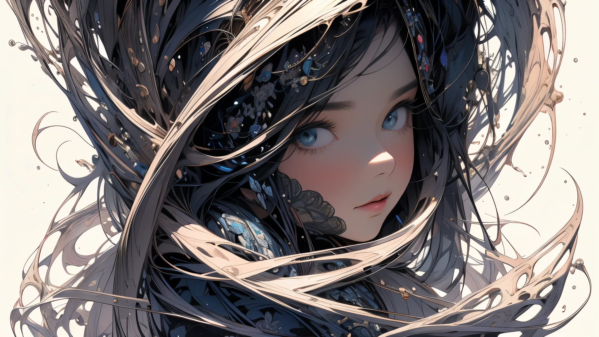 （tmasterpiece，top Quority，best qualtiy，offcial art，Beauty and aesthetics：1.2），（1girll），Extremely detailed，（s fractal art：1.3），detail-rich，Most detailed，full body concept