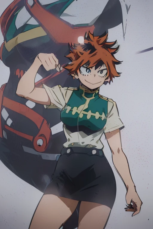 /(lItsuka kendou:1.5\),+,(Character from the Boku no hero academia series:1.5),(Quality of the character's eyes great),(perfect face),(great image resolution),(great image quality),(masterpiece),(good image),(great resolution),/(Itsuka kendou:1.5\),+,(wearing),+,(A pencil skirt and a white blouse)
