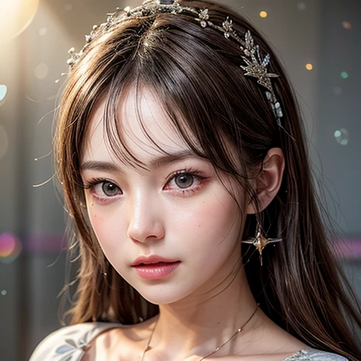 NSFW, 8k, High-level, absurd, masterpiece, best quality, primitive, very detailed CG, very detailed wallpaper, perfect lighting, Extremely detailed (((The personifying " Arwen Undómiel " as a Little Girl))), MysticSight, Tyndall effect, Tyndall scattering, Studio gray background with (many Dazzling RainbowColor particles BokeH:1.28), (RoundlyButts, ThighGap), (Exposed:0.4), (Assfocus with looking ahead), BREAK (NOGIZAKA face variations) Extremely Detailed very KAWAII face variations, perfect anatomy, Childish, captivating gaze, elaborate detailed Eyes with (sparkling highlights:1.28), long eyelashes、Glossy RED Lips with beautiful details, Coquettish tongue, Rosy cheeks, Radiant PearlSkin with clear transparency . { (Dynamic LifeLike expressions:1.4) | :d) }, (large eyes:-1) .