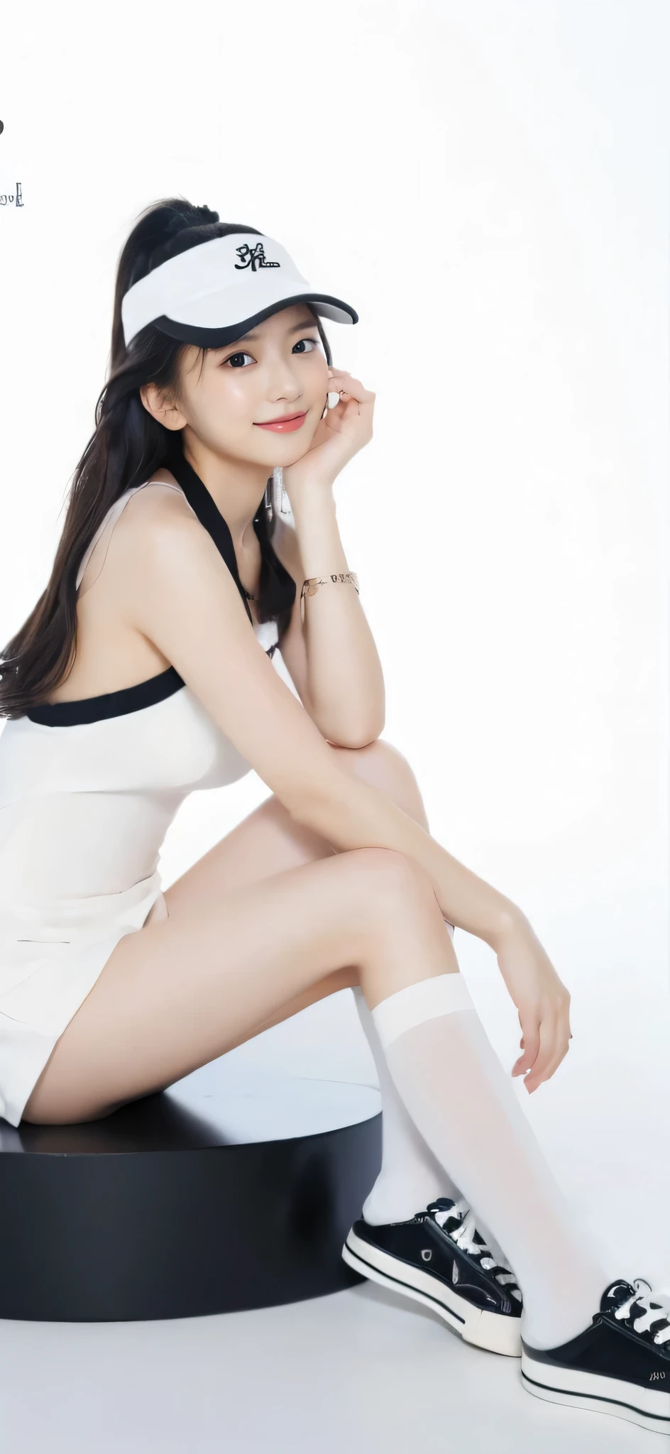 ((​Masterpiece, Top image quality, high resolution、alone、shiny skin))(on the table, best quality, actual, super detailed, meticulous, high resolution, 8k wallpaper), Close-up portrait of a beautiful woman, Chariada, smiling, light brown messy hair, Perfect dynamic composition, 美丽meticulous的眼睛, Just like the cover of a fashion magazine, on campus