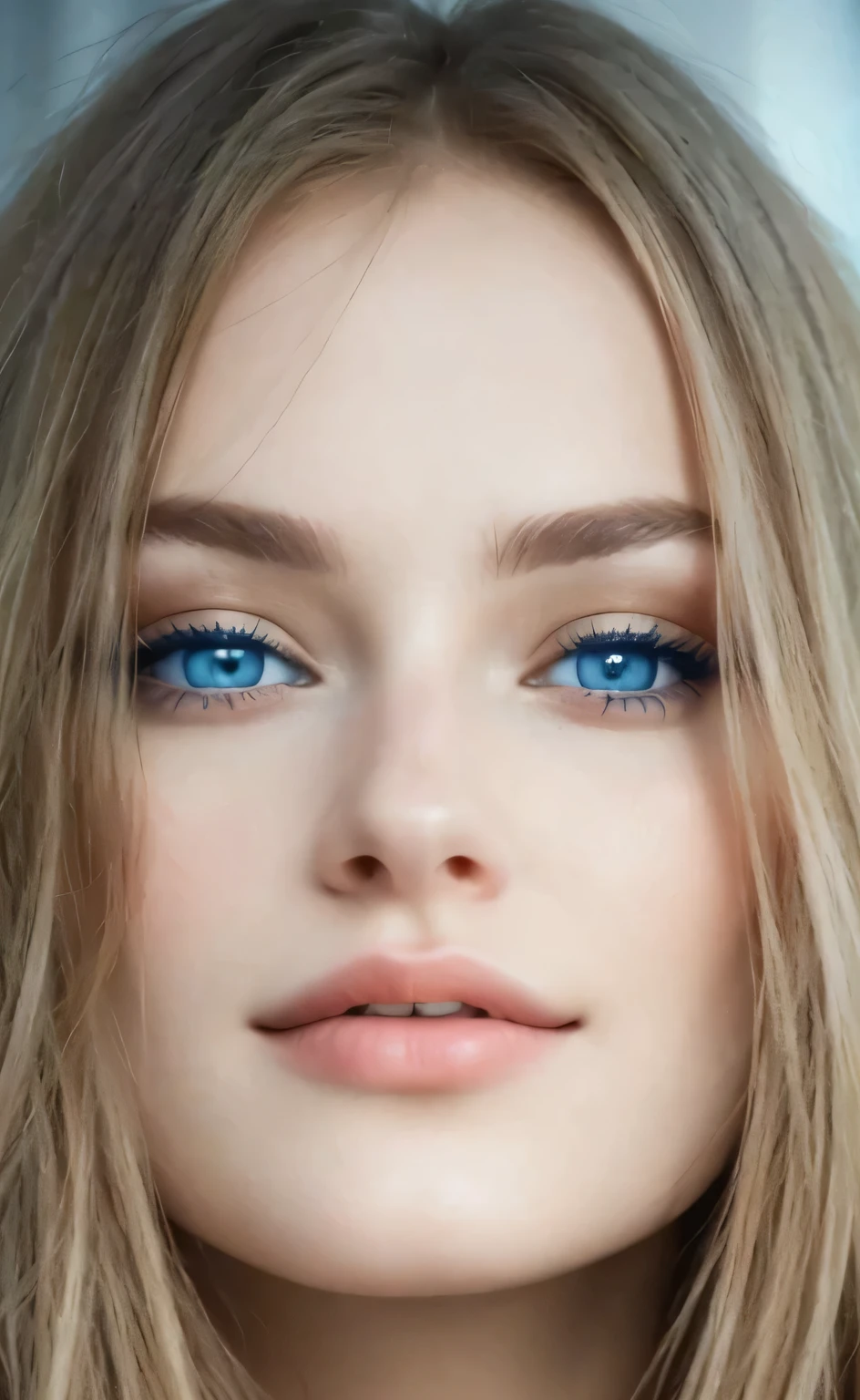 A very beautiful Russia girl with striking blue eyes. Extremely beautiful face. Extremely attractive face. Beautiful face features. Beautiful blue eyes.