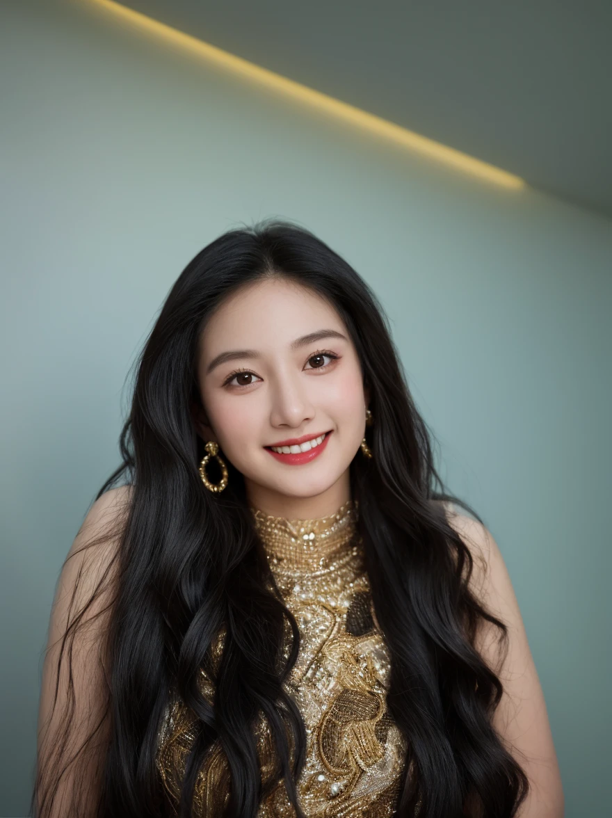 there are two women that are smiling for the camera, portrait jisoo blackpink, jisoo from blackpink, jisoo of blackpink, portrait of jossi of blackpink, heonhwa choe, jossi of blackpink, lee ji-eun, Lee Ji-eun, park jimin, Jin Young Shin, gongbi, hwang se - on, shin min jeong