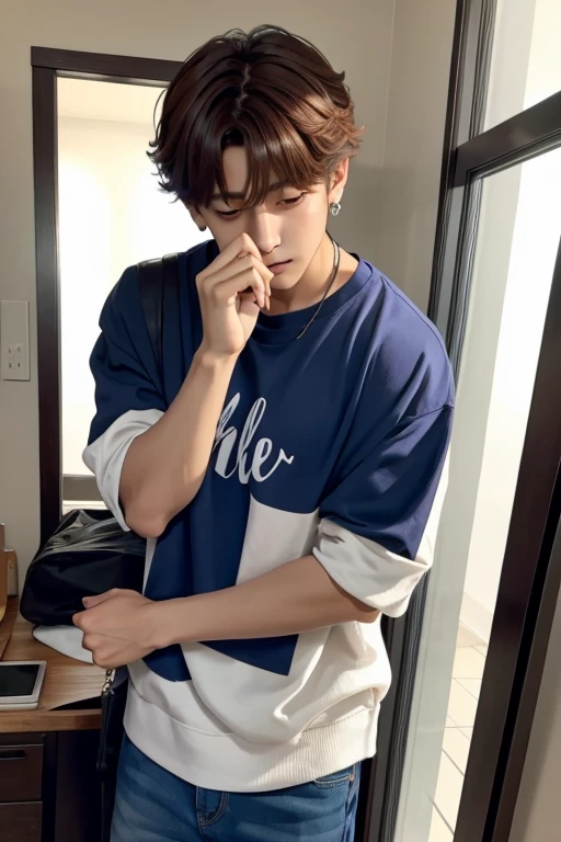 Jungkook abrazando a una chica