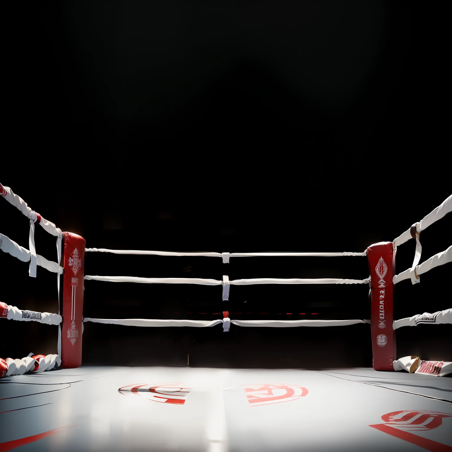 white ropes ring boxing white parallel